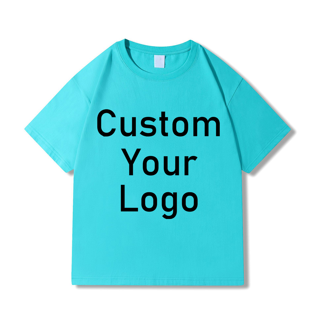 Embroidery Cotton Shirt - 220g Baumwolle, individuelles Design, Kurzarm-T-Shirts, Stickerei,