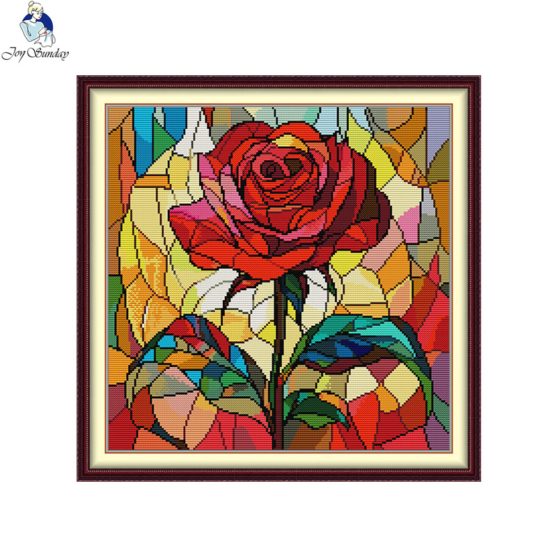 Embroidery Meaning - Joy Sunday Neues Design DIY Kreuzstich-Set,