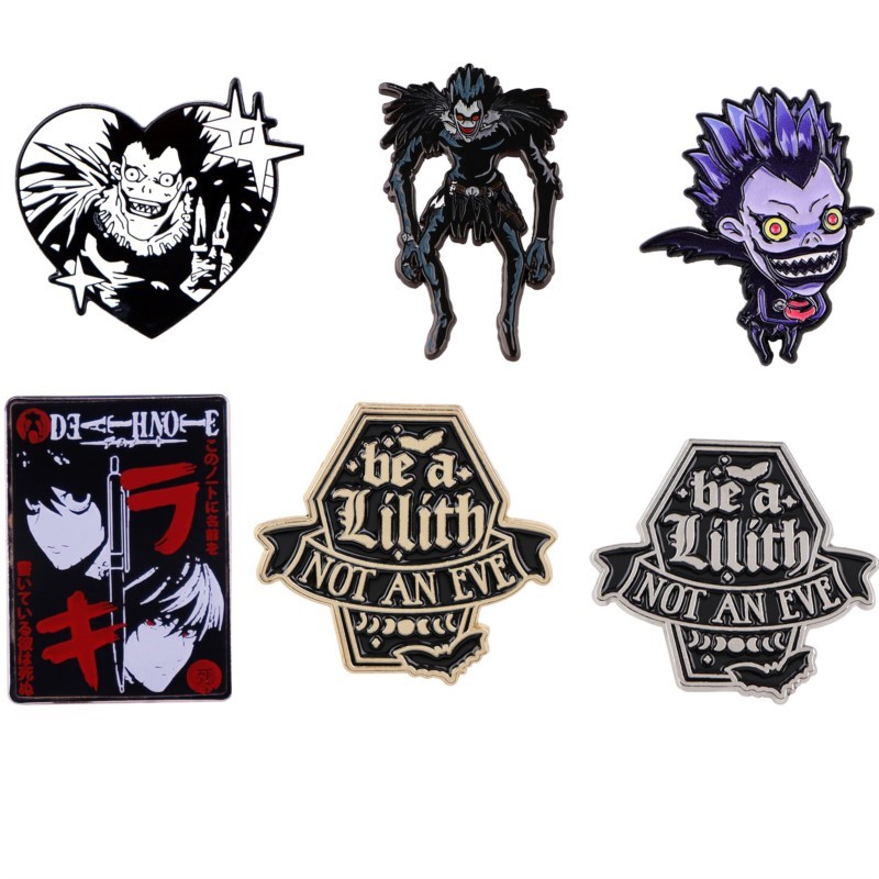 Embroidery Reddit - Niedliche Gothic-Dämonen-Monster-Cartoon-Emaille-Pins, Anime-Figuren-Reversbroschen, Rucksack-, Hut-, Kleidungs-