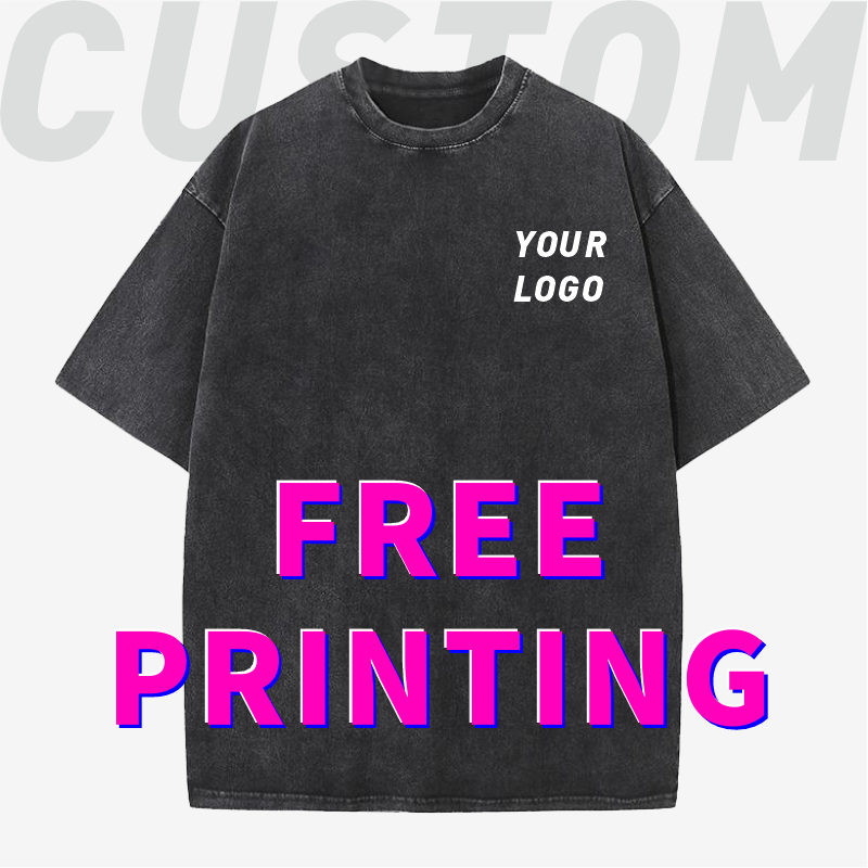 Embroidery Cotton Shirt - Maßgeschneiderte T-Shirts, kostenloser Logodruck, alte Designkleidung,