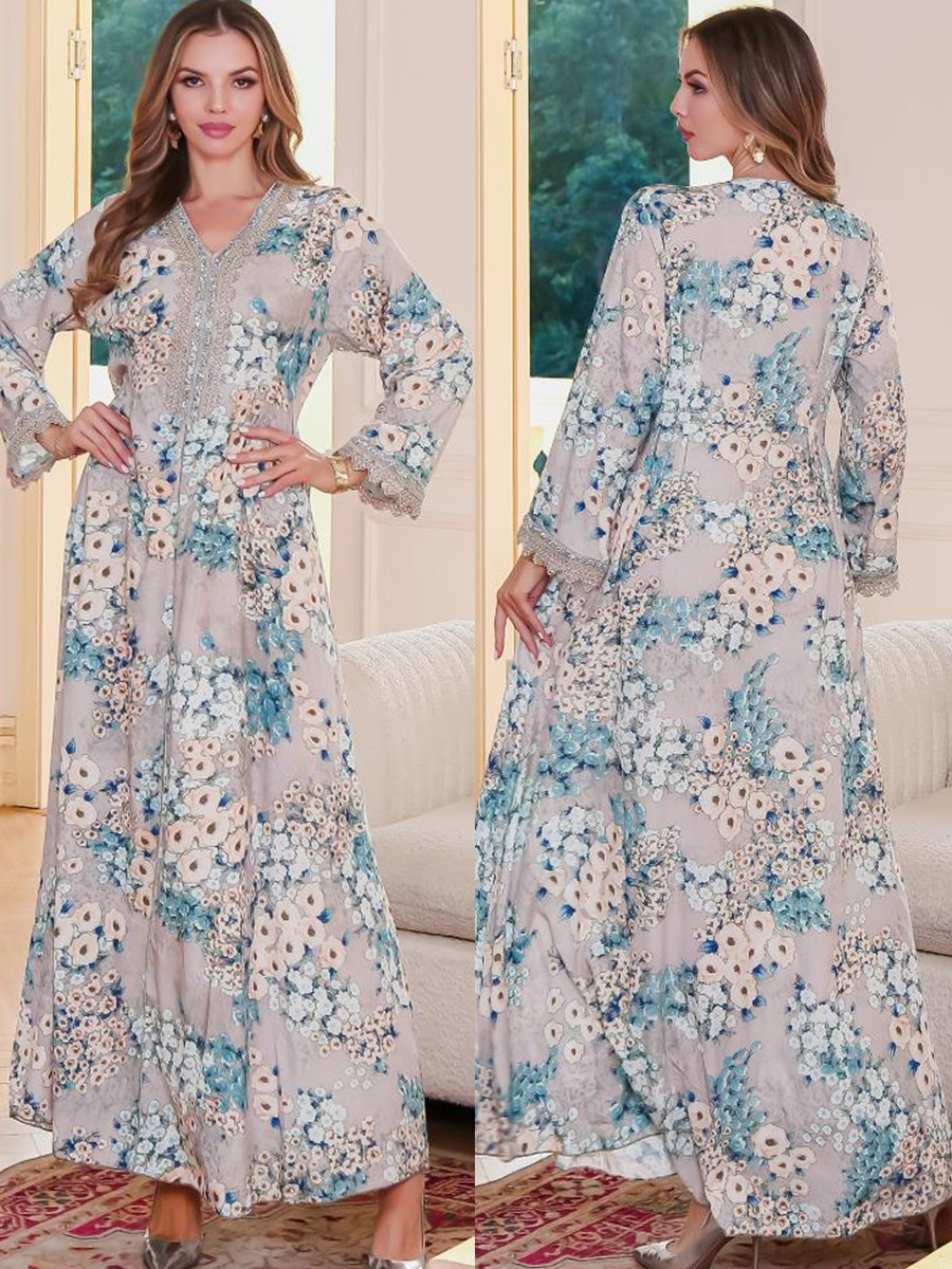 Muslimische Frauen Dubai Abaya – Embroidery Kebaya Bewertung und Preis