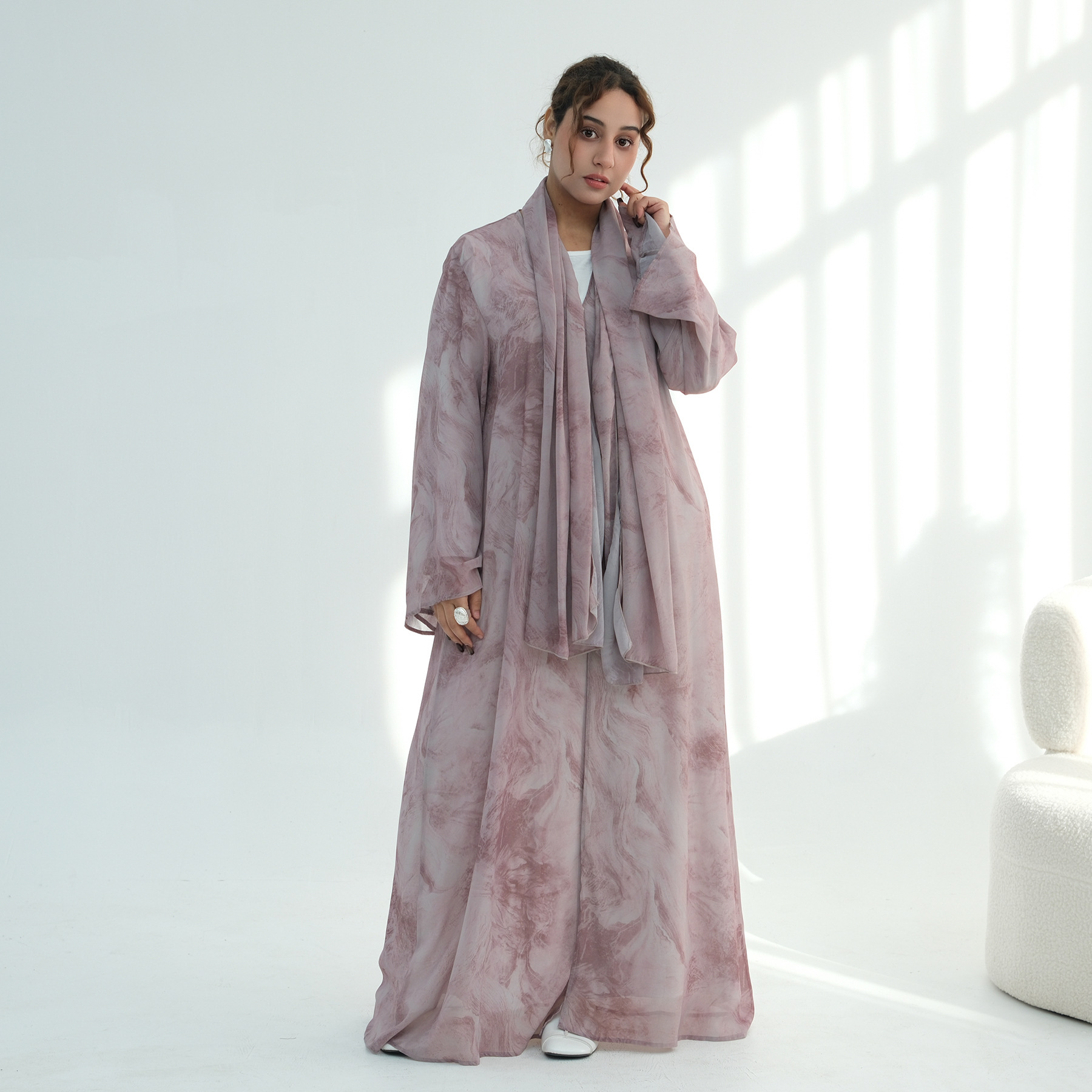 Großhandel Chiffon Open Abaya  – Embroidery Online Bewertung und Preis