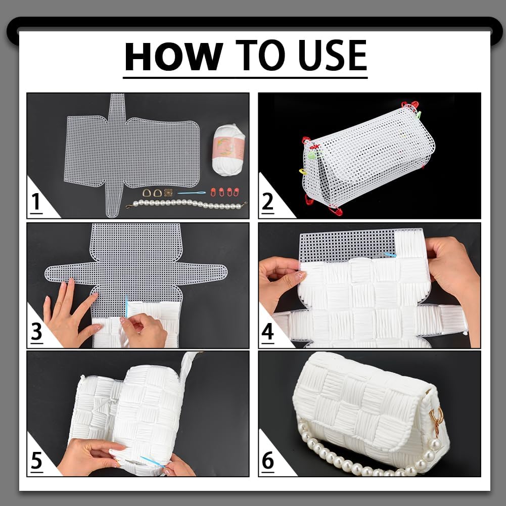 1–4 Stück Kunststoff-Netz-Canv – Embroidery Bag Bewertung und Preis