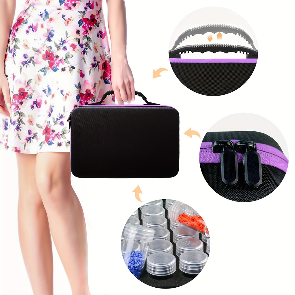 Tragbare Diamantmalerei-Aufbew – Embroidery Bag Bewertung und Preis