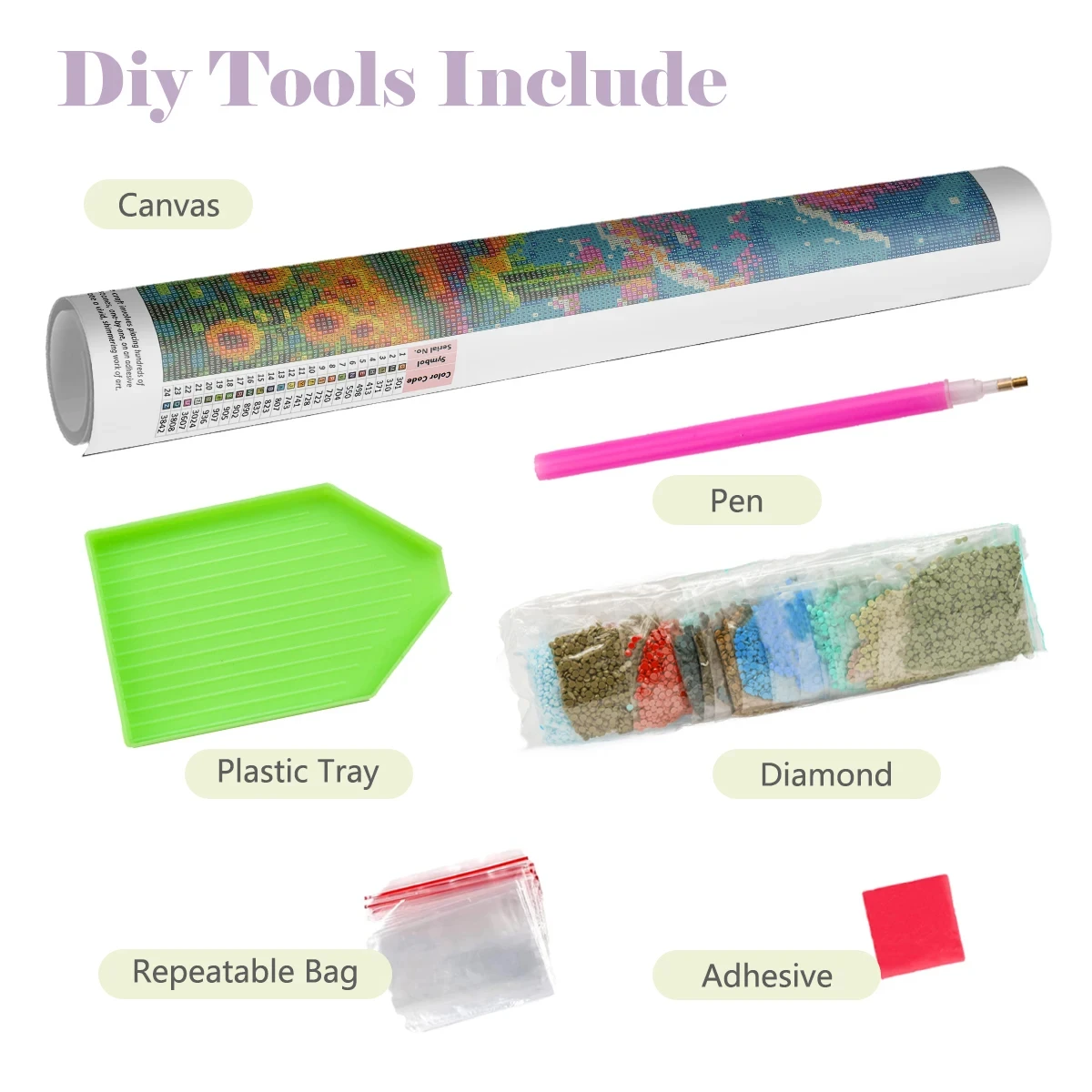 1 Stück Rahmenloses 5D DIY Dia – Embroidery Bali Bewertung und Preis