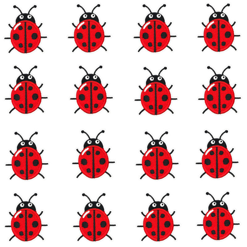 16 Stück/Set, kleine rote Mari – Embroidery Lady Bug Bewertung und Preis