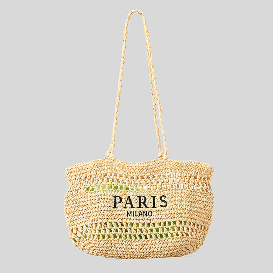 Lässige hohle Stroh-Einkaufsta – Embroidery Bali Bewertung und Preis