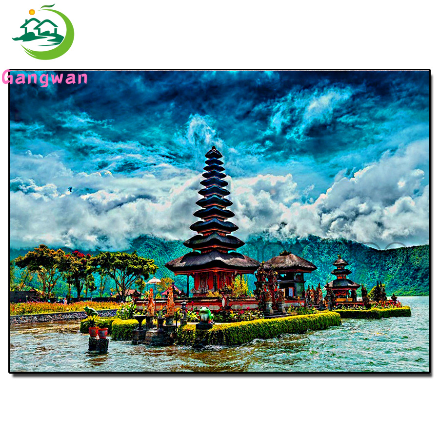 Szenisches Gebäude Diamant Mal – Embroidery Bali Bewertung und Preis