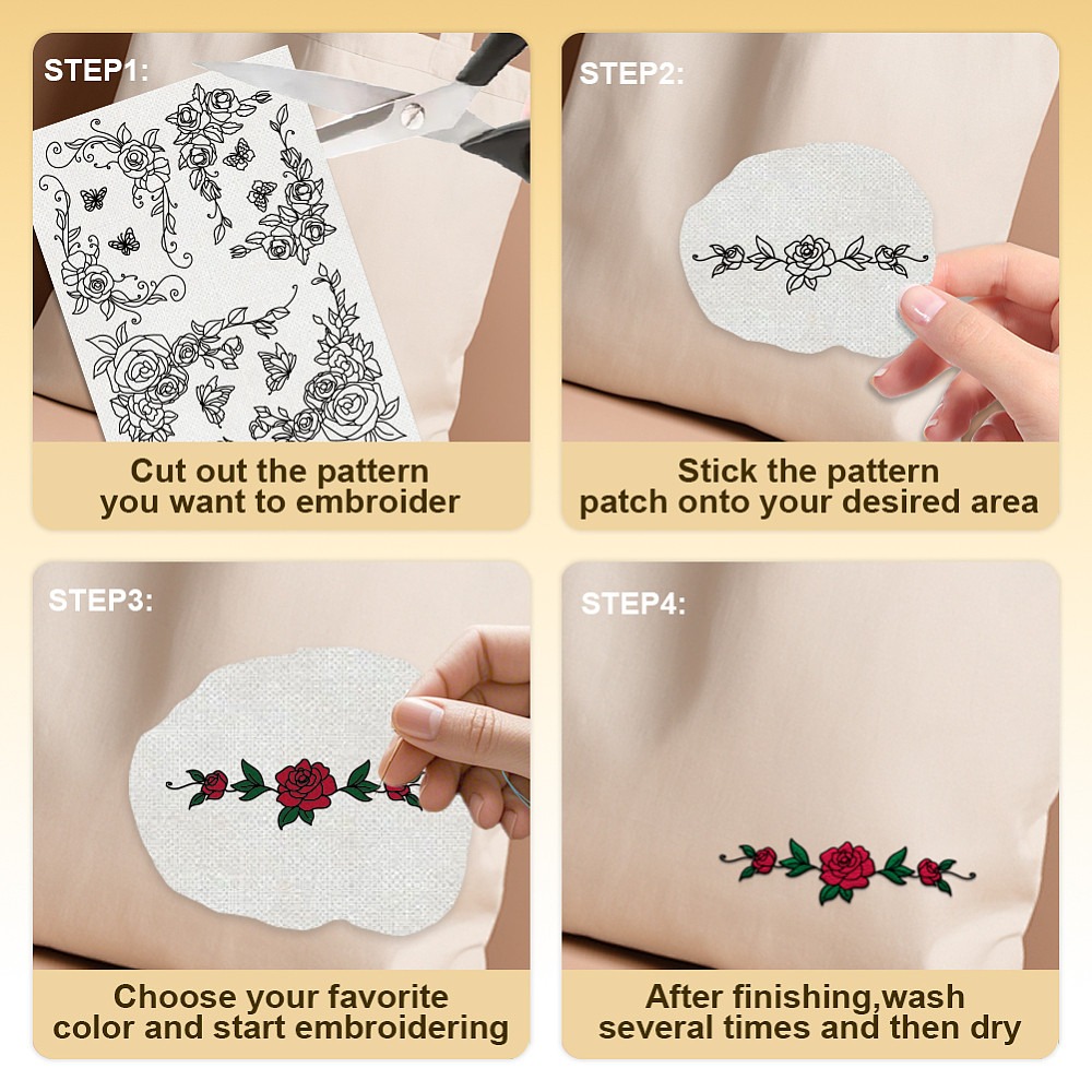 38 Stück Rosen-Spitzenmuster,  – Embroidery Rose Bewertung und Preis