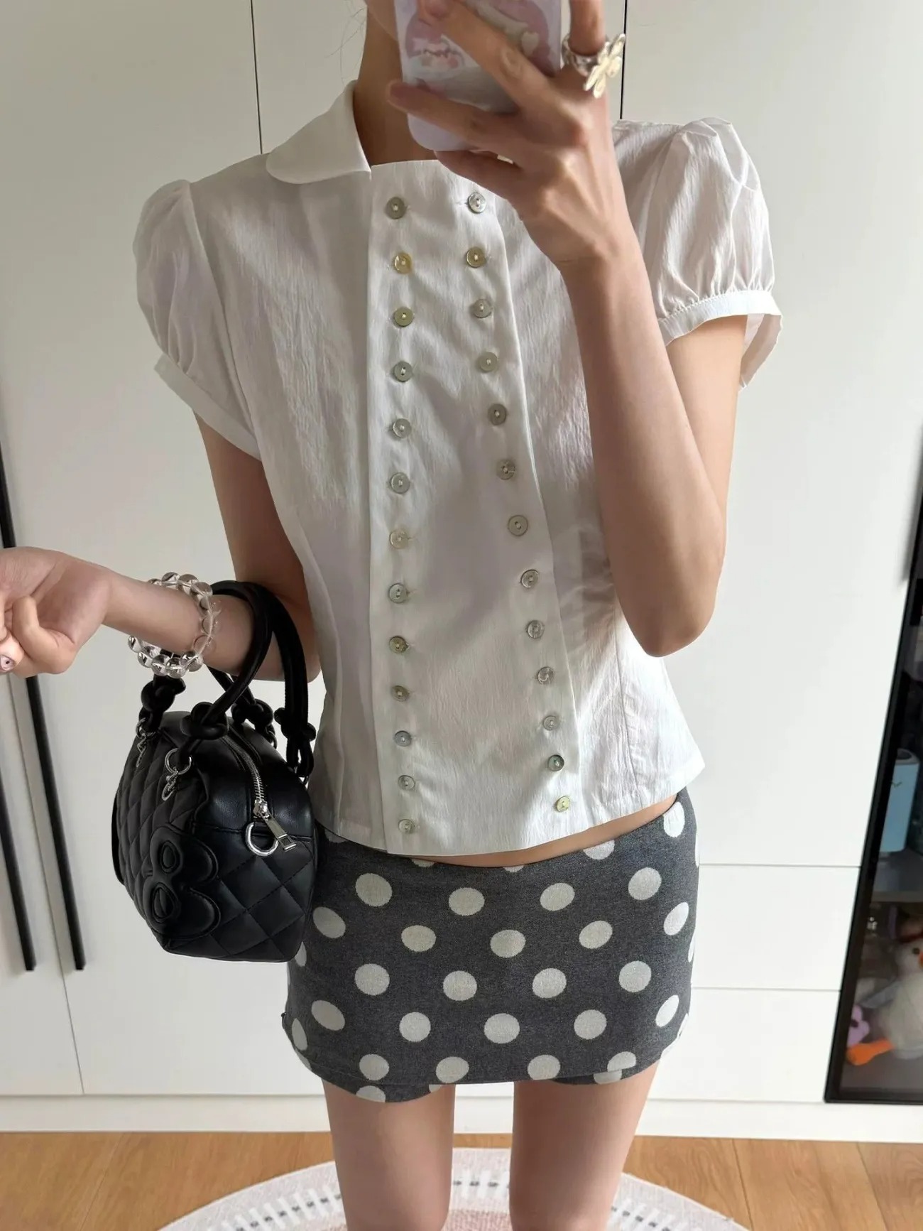 Y2K Ästhetik Peter-Pan-Kragen  – Embroidery Online Bewertung und Preis
