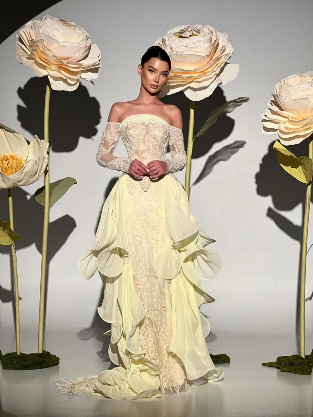 Exquisites Buttergelbes Abendk – Embroidery Yellow Dress Bewertung und Preis