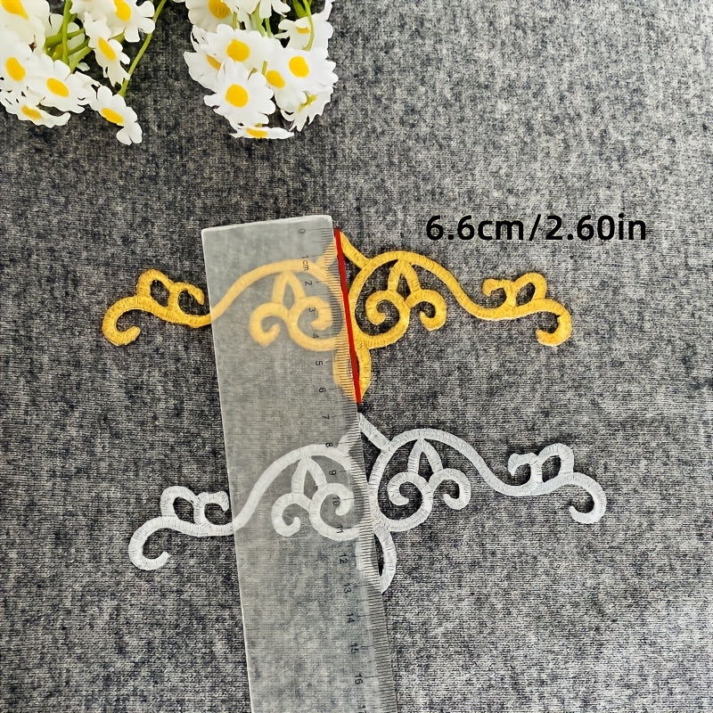 5 Stück gemusterte, bestickte  – Embroidery Meaning Bewertung und Preis