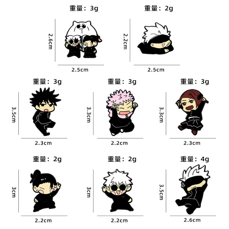 8-teiliges Anime Itadori Yuji  – Embroidery Reddit Bewertung und Preis