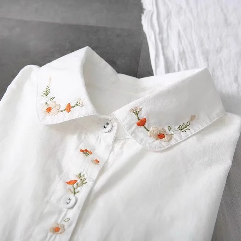 Neue Reine Baumwolle Weiße Shi – Embroidery Online Bewertung und Preis