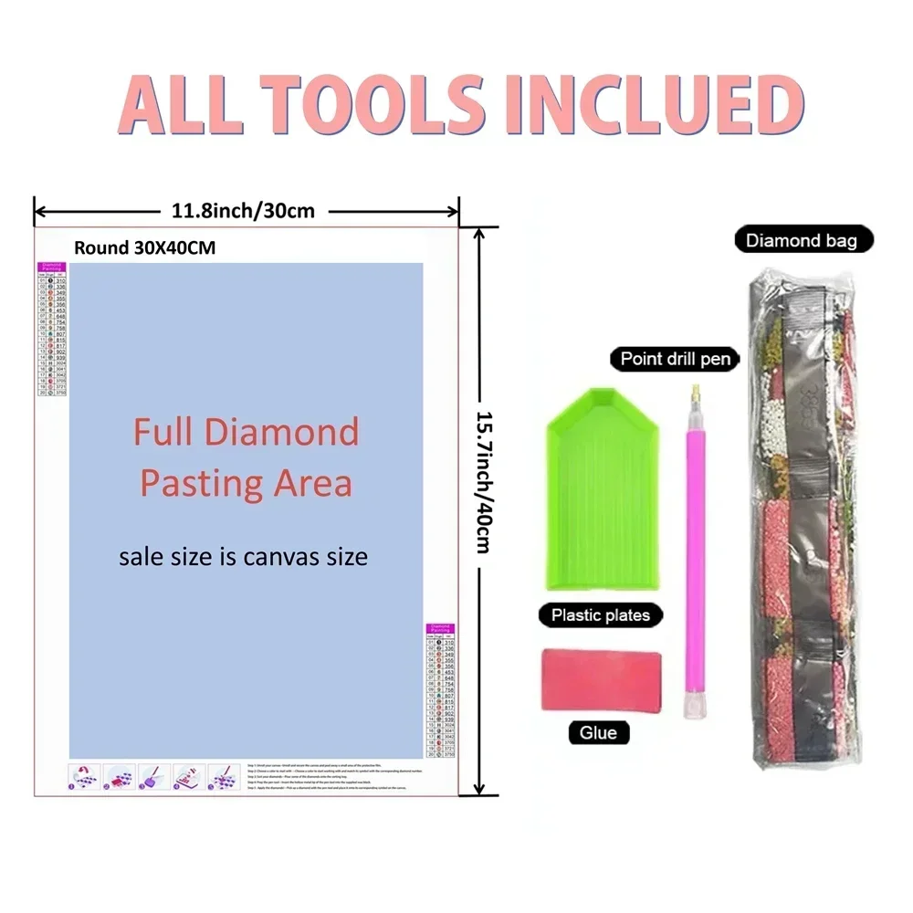 5D-Diamant-Kunst-Malerei-Set z – Embroidery Bali Bewertung und Preis