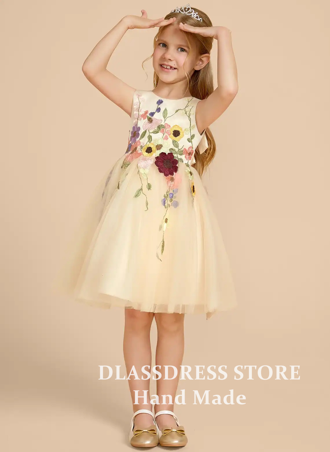 Maßgeschneiderte gelbe Tüll-Bl – Embroidery Yellow Dress Bewertung und Preis