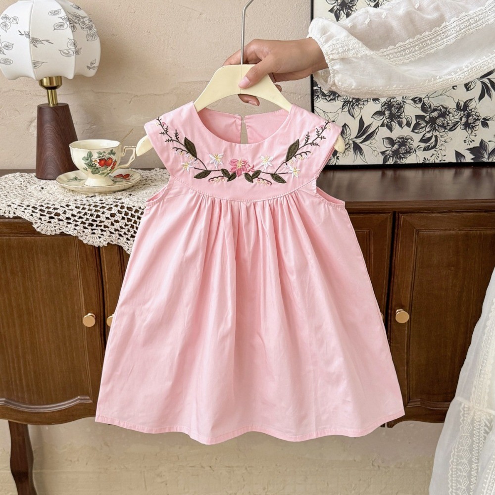 2-7 Jahre Alte Mädchen Sommerk – Embroidery Yellow Dress Bewertung und Preis
